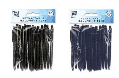 Retractable Ballpoint Pens 20pk - Cloud Nine Stores