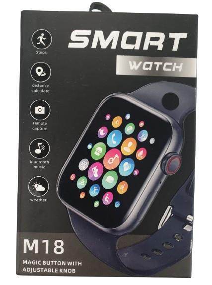 M18 Digital Smart Watch Magic Button with Adjustable Knob Sports Rubber Strap - PINK - Cloud Nine Stores