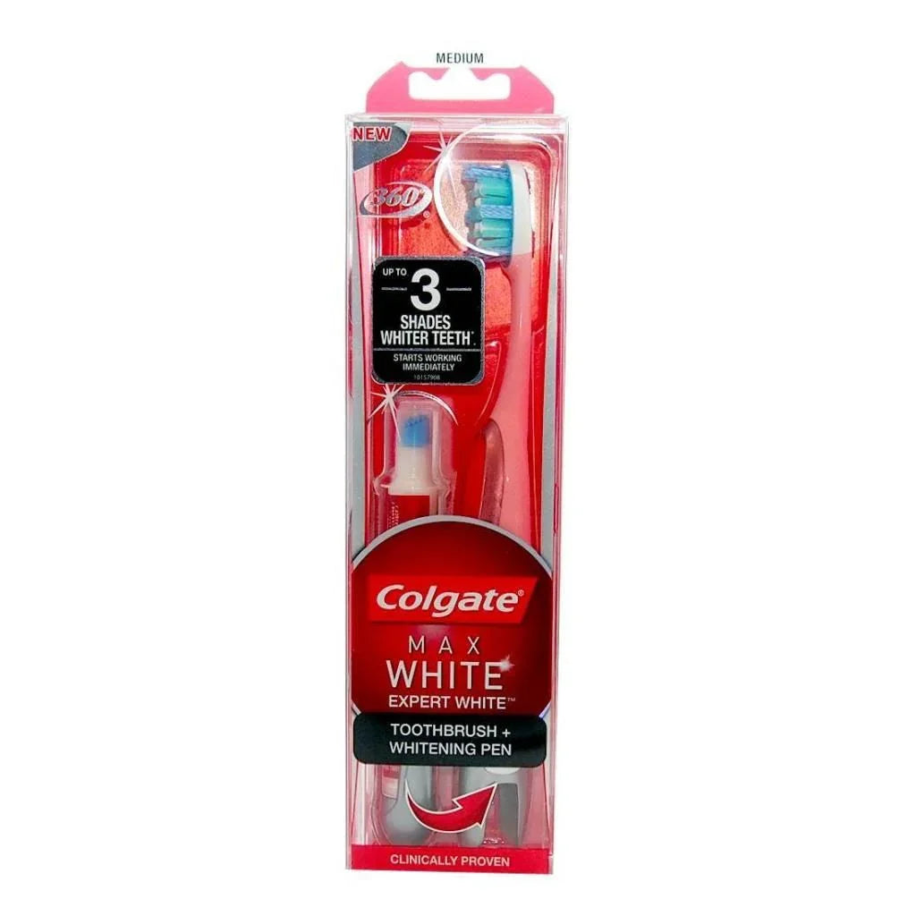 Colgate Max White Expert White Toothbrush & Whitening Pen - Cloud Nine Stores