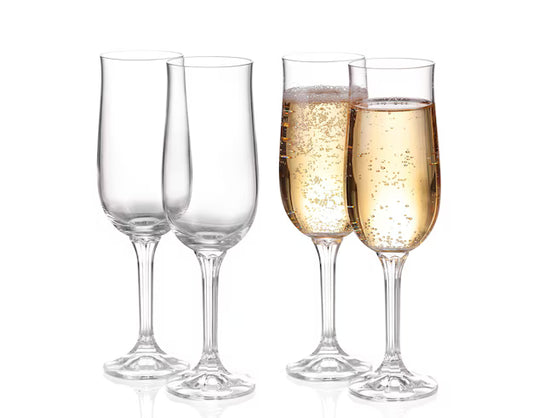 Ravenhead Tulip Flutes, 20cl, Set of 4 - Cloud Nine Stores