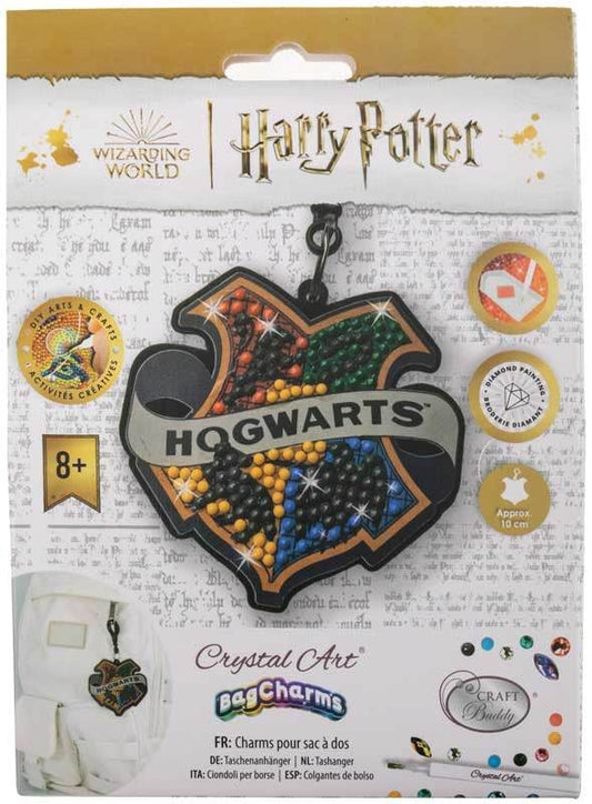 CRAFT BUDDY - HOGWARTS BADGE CRYSTAL ART BAG CHARM - Cloud Nine Stores