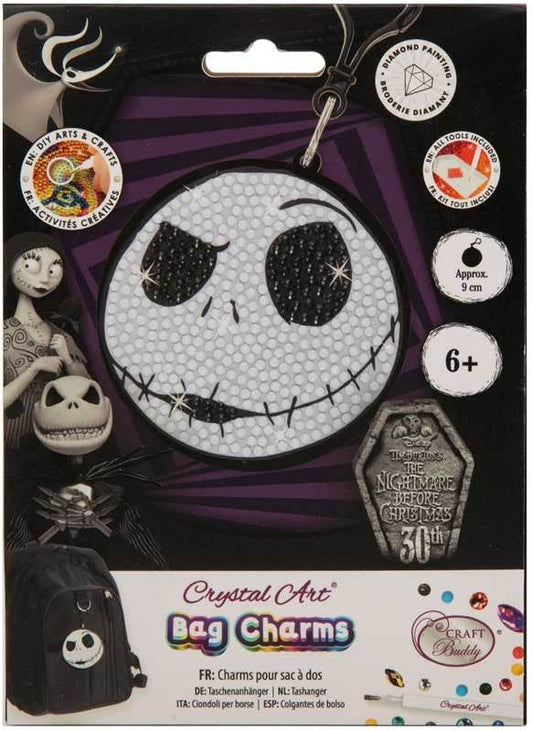 CRAFT BUDDY - JACK SKELLINGTON CRYSTAL ART BAG CHARM - Cloud Nine Stores