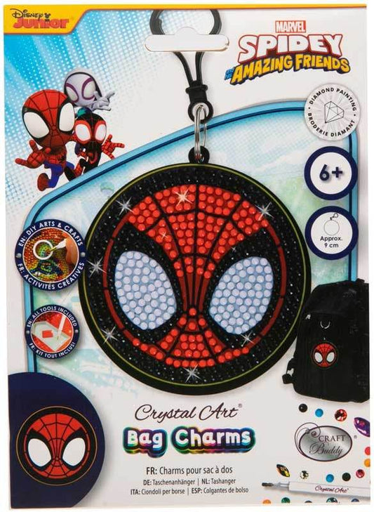 CRAFT BUDDY - SPIDER-MAN CRYSTAL ART BAG CHARM - Cloud Nine Stores