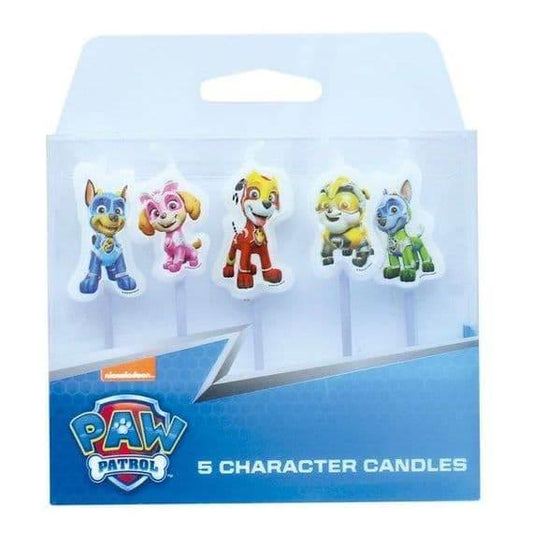 Candles: Paw Patrol (pack of 5) - Cloud Nine Stores