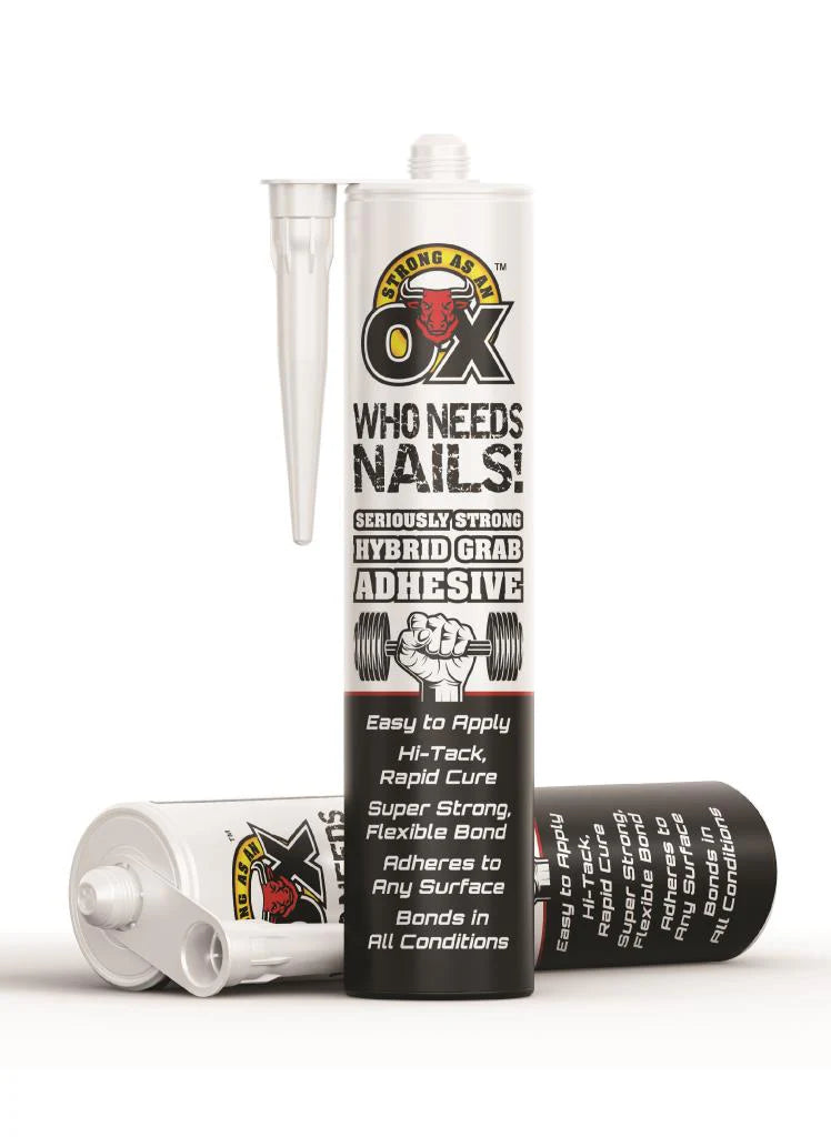 Strong As An Ox Who Needs Nails! Interior/Exterior Seriously Strong Hybrid Grab Adhesive - 290ml - Cloud Nine Stores