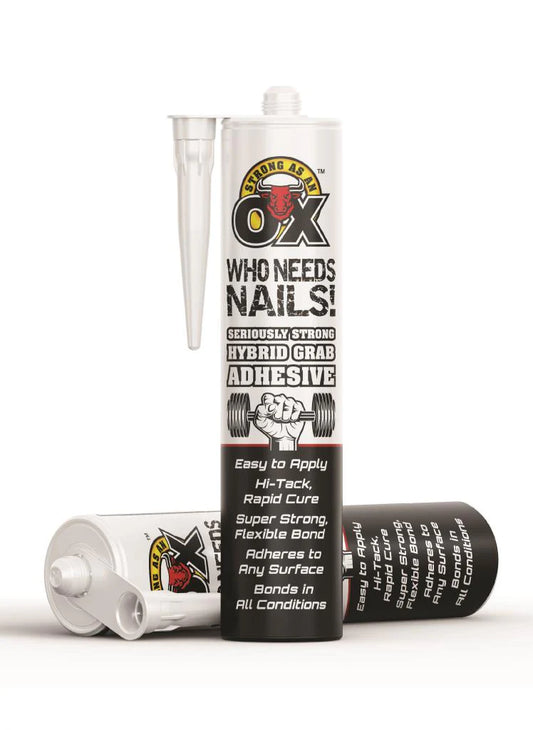 Strong As An Ox Who Needs Nails! Interior/Exterior Seriously Strong Hybrid Grab Adhesive - 290ml - Cloud Nine Stores