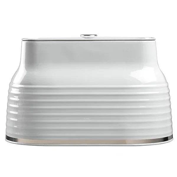 Daewoo Sienna Bread Bin Metal Large Kitchen Chest Storage With Lid Grey - Cloud Nine Stores