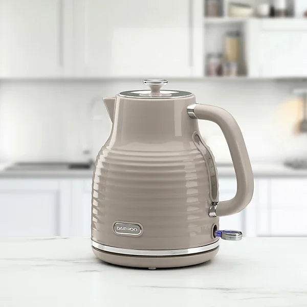 Daewoo Sienna Cordless Jug Kettle 1.7 Litre Rapid Boil Taupe SDA2482GE - Cloud Nine Stores