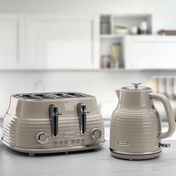 Daewoo Sienna Cordless Jug Kettle 1.7 Litre Rapid Boil Taupe SDA2482GE - Cloud Nine Stores