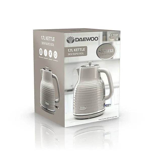 Daewoo Sienna Cordless Jug Kettle 1.7 Litre Rapid Boil Taupe SDA2482GE - Cloud Nine Stores