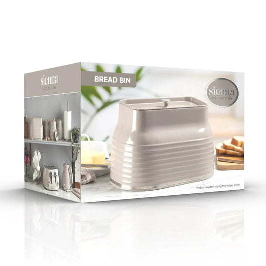 Daewoo Taupe Sienna Steel Bread Bin - Cloud Nine Stores