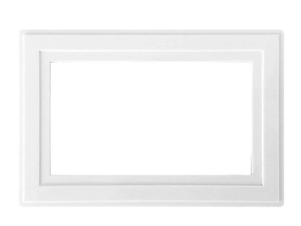 Dencon 88062NB White Finger Plate 2-Gang DCN88062NB