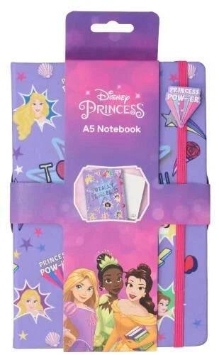 Disney Princess A5 Novelty Hardback Notebook - Purple - Cloud Nine Stores