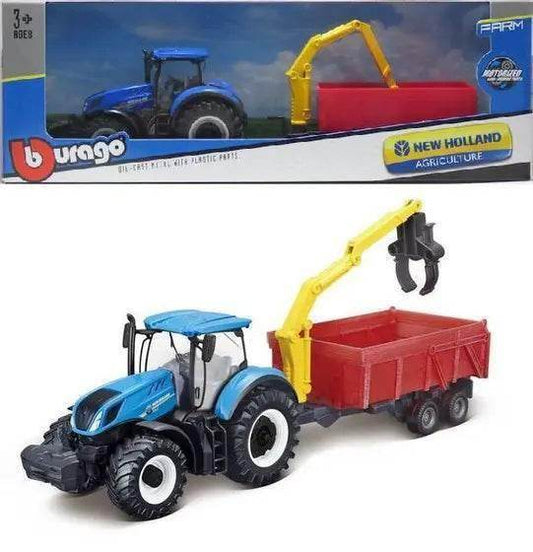 10cm New Holland T7.315 Tractor with Tipping Trailer - Cloud Nine Stores