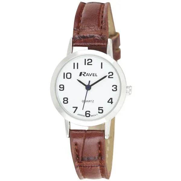 Ravel Ladies Basic Leather Strap Watch - Available Multiple Colour - Cloud Nine Stores