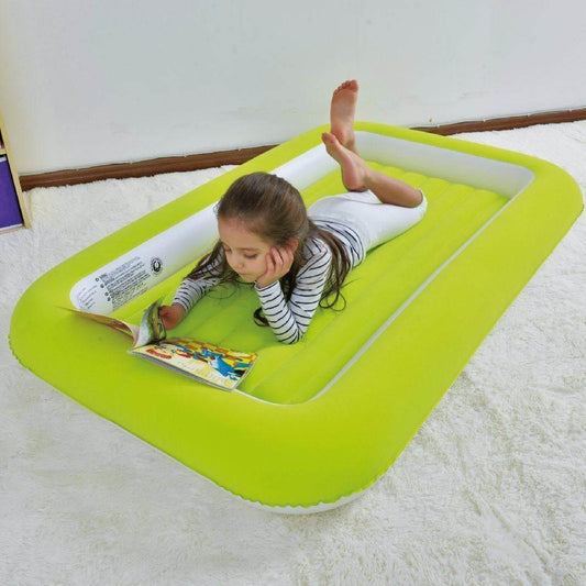 BESTWAY INFLATABLE KIDS SINGLE FLOCKED AIR BED - Cloud Nine Stores