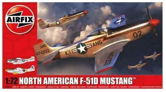 Airfix A02047A North American F-51D Mustang Model Aircraft Kit - Cloud Nine Stores