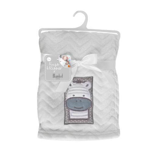 First Steps Baby Blanket - Grey Zebra - Cloud Nine Stores