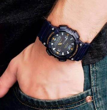 Casio Mens Fashion Sports Digital waterproof and solar-powered Dual World time Resin Strap Watch - Cloud Nine Stores