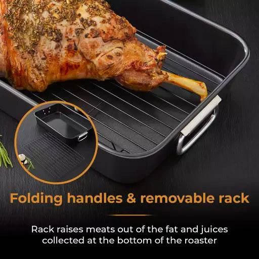 Tower Non Stick Roasting Tin With Rack - Cloud Nine Stores