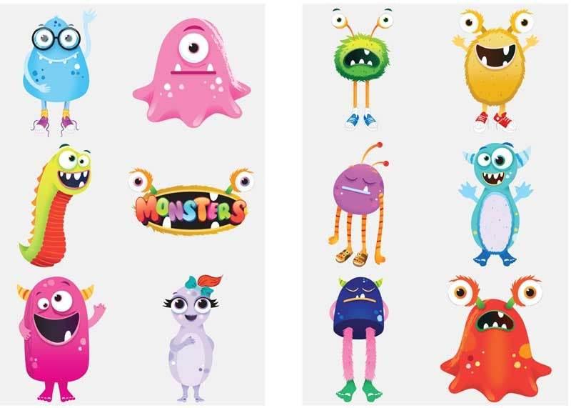 Fun Tattoos - Monster - Cloud Nine Stores