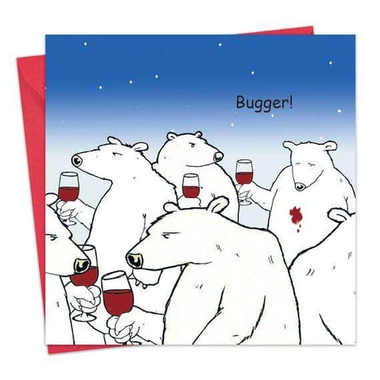 Funny Blank Card Bugger Bear - Cloud Nine Stores