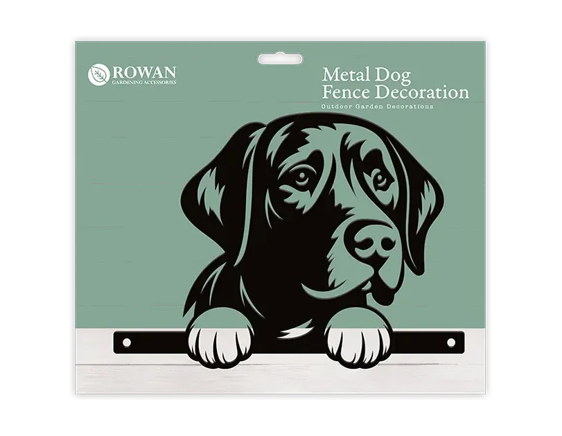 Metal Dog Fence Decoration