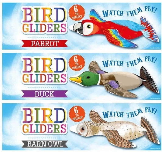 GLIDERS BIRDS 16CM 6 ASSORTED DESIGNS - Cloud Nine Stores