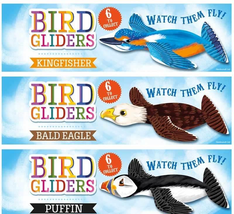 GLIDERS BIRDS 16CM 6 ASSORTED DESIGNS - Cloud Nine Stores