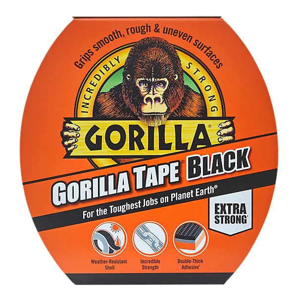 Gorilla Black Duct Tape (L)11m (W)48mm Cloud Nine Stores
