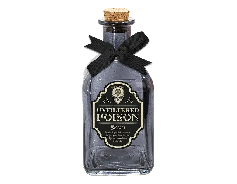 Halloween Glass Decorative Potion Bottles