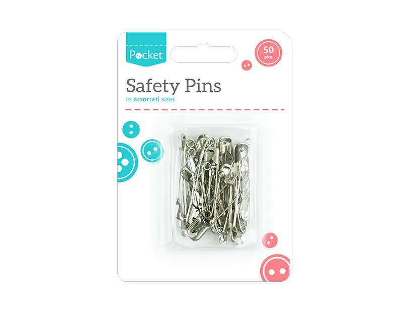Safety Pins - 50 Pack