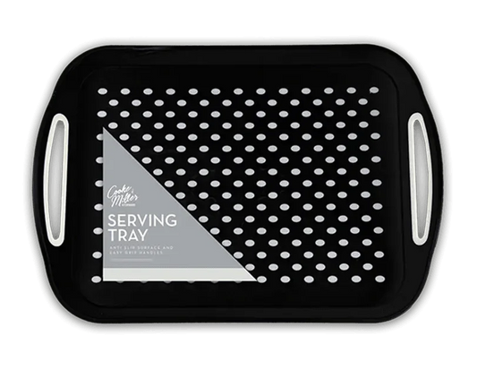 Black Large Anti Slip Serving Tray - Cloud Nine Stores