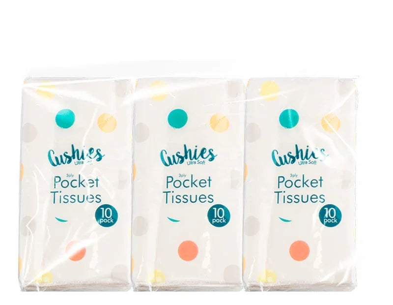Pocket Tissues - 6 Pack - Cloud Nine Stores