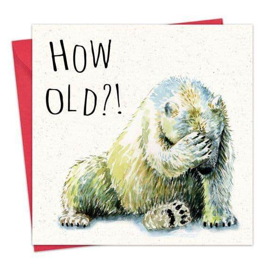How Old Polar Bear Humour Card - Cloud Nine Stores