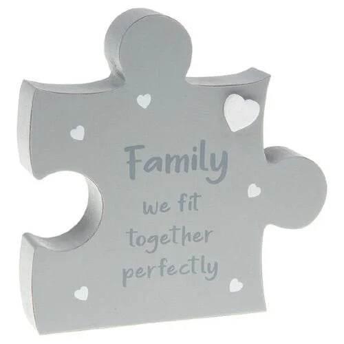 Jigsaw Words Family Plaque - Cloud Nine Stores