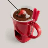 Chocolate Fondue Mug Set - Swissmar Sweetheart - Cloud Nine Stores