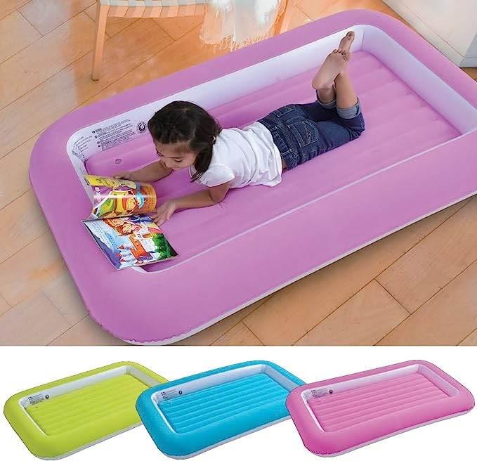 BESTWAY INFLATABLE KIDS SINGLE FLOCKED AIR BED - Cloud Nine Stores