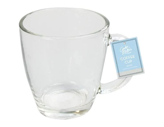 Glass Coffee Cup 350ml - Cloud Nine Stores