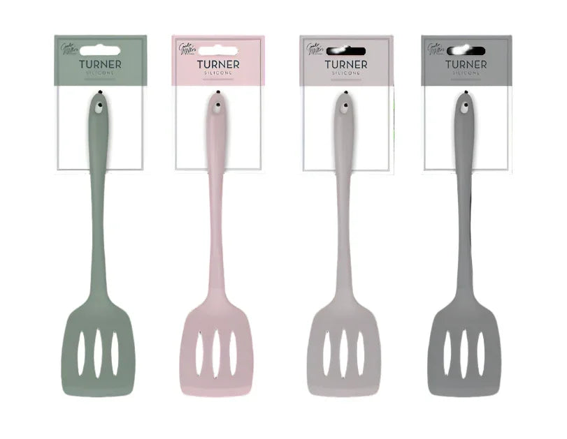 Natural Silicone Slotted Spatula - Cloud Nine Stores