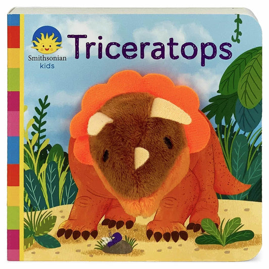 Finger Puppet Book - Triceratops - Cloud Nine Stores