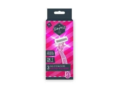 Ladies Six Blade Aloe Pivot Head Razor 3pk - Cloud Nine Stores