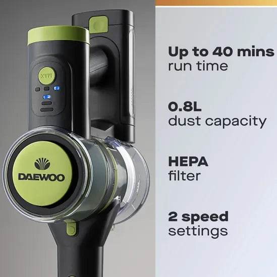 Daewoo 'Cyclone Freedom' 2-in-1 Bagless Cordless Vacuum - Cloud Nine Stores