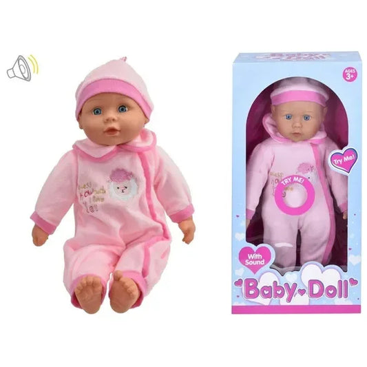 Kandy Toys Baby Doll with Sound 16" - Cloud Nine Stores