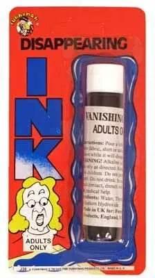 Disappearing Ink Joke - Cloud Nine Stores