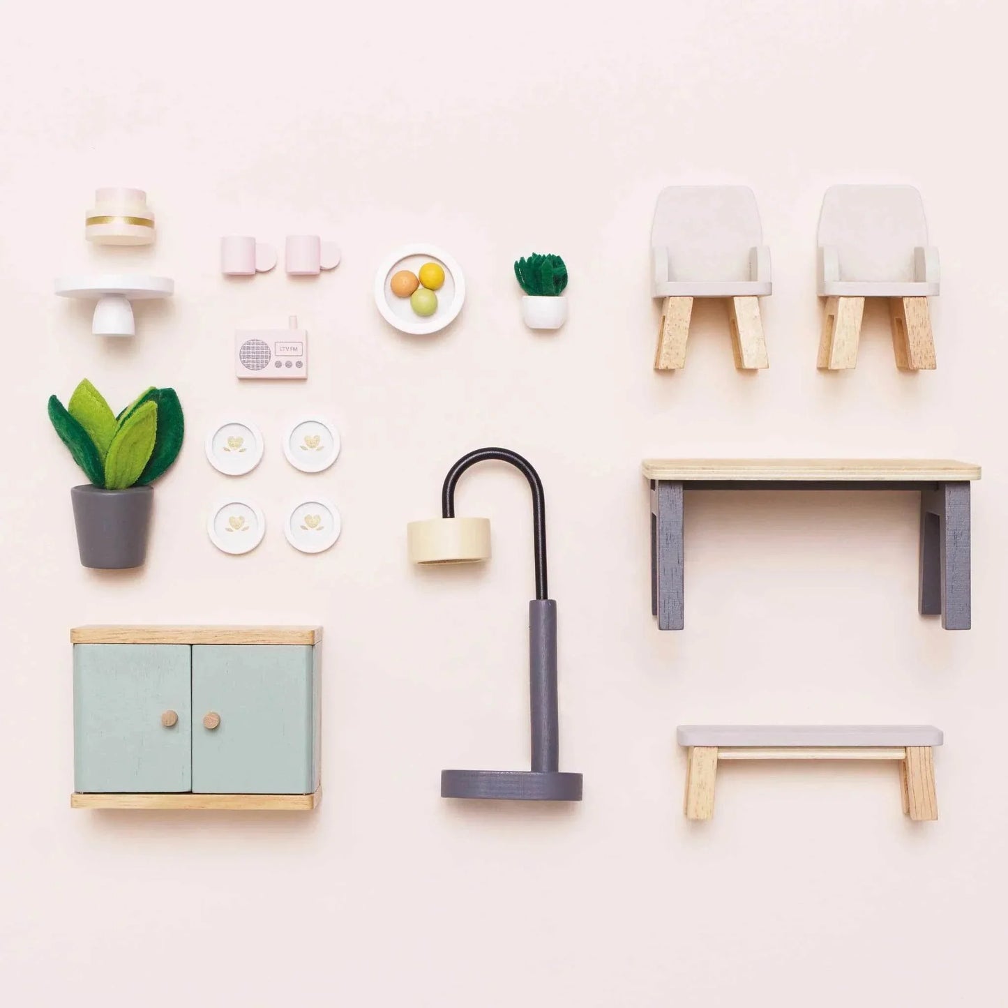 Wooden Dolls House Dining Room Set - Le Toy Van - Cloud Nine Stores