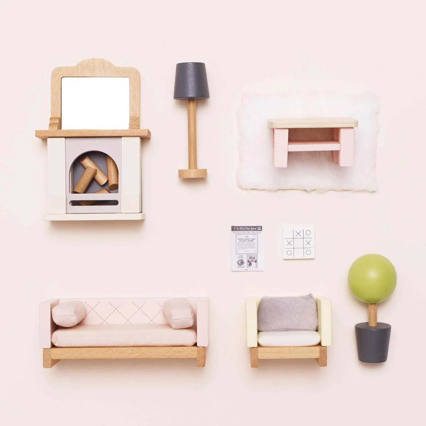 Wooden Dolls House Living Room Set - Le Toy Van - Cloud Nine Stores