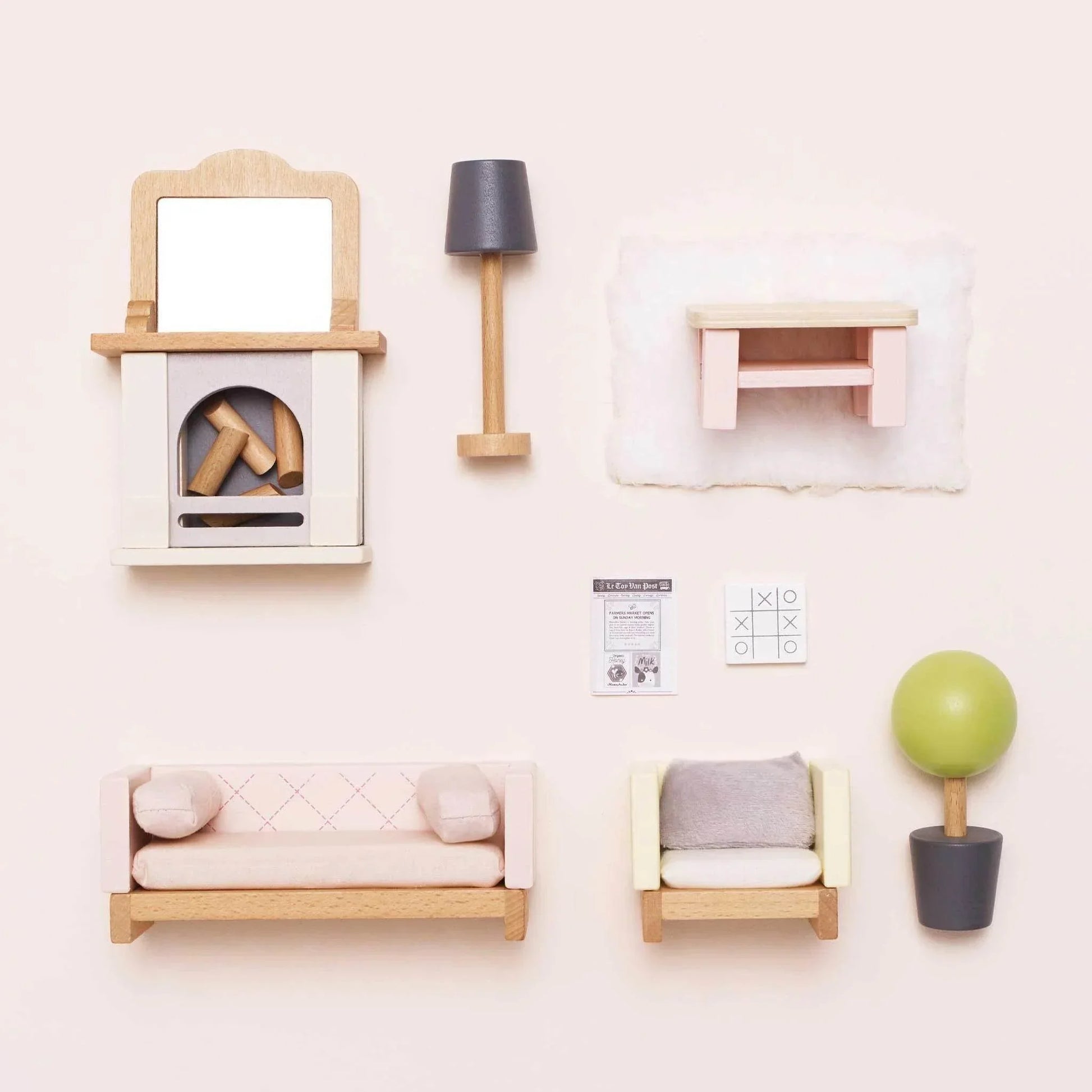 Wooden Dolls House Living Room Set - Le Toy Van - Cloud Nine Stores
