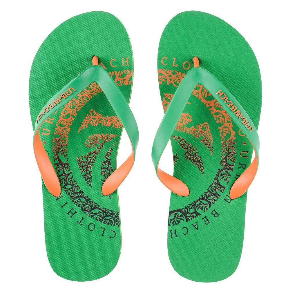 Urban Beach Insignia Green Flip Flops - Cloud Nine Stores