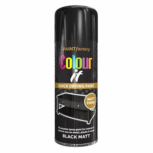 Paint Factory All Purpose Black MATT 400ML